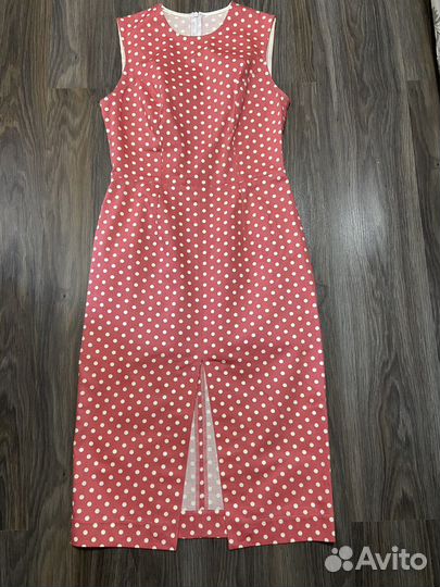 Платье. Сшито на заказ. Хлопок. Р.44