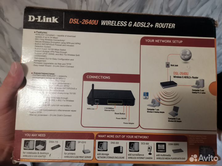 Роутер d-link dsl 2640u