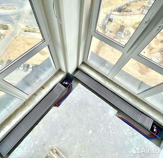 Конвектор внутрипольный водяной