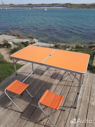 Стол складной туристический в комплекте табуретки