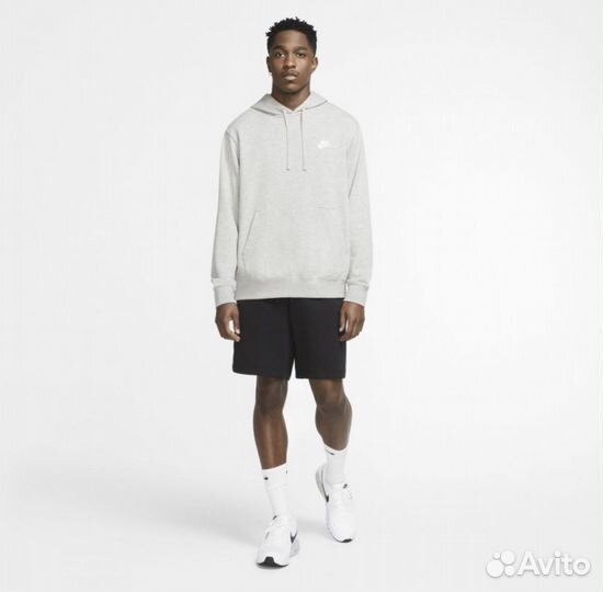 Худи Nike Sportswear Club Hoodie Grey French Terry