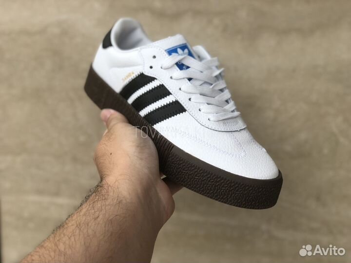 Кроссовки Adidas Samba rose White Black Gum