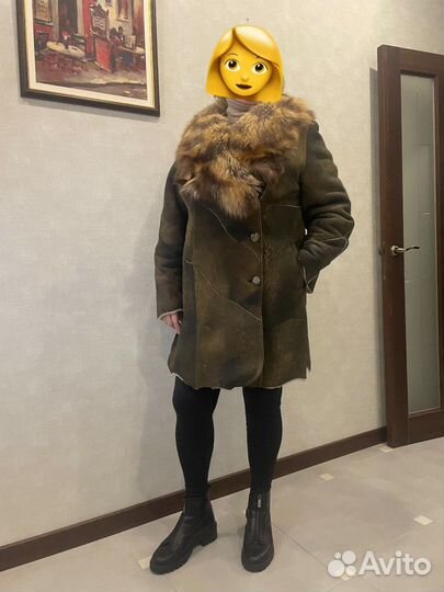 Дубленка натуральная женская 52- 54 размер