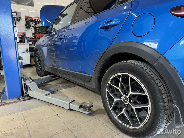 Пружины с занижением -30 на киа рио 4(х-лайн)