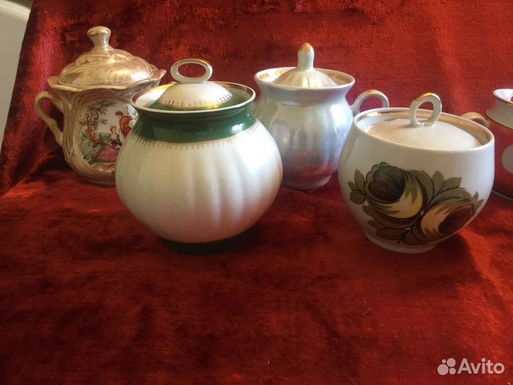Сахарница фарфоровая разные