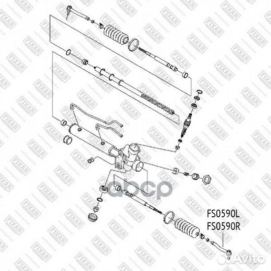 Наконечник рулевой тяги chevrolet Lacetti 05