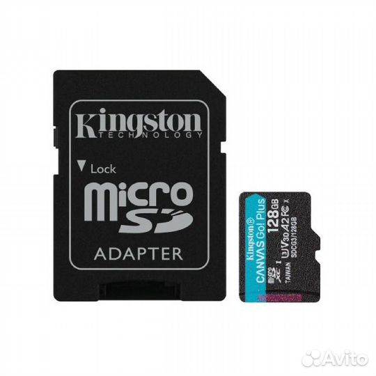 Карта памяти microsdxc 128Gb Kingston Canvas Go Pl