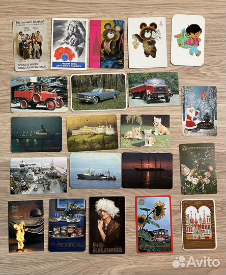 Календарики карманные СССР