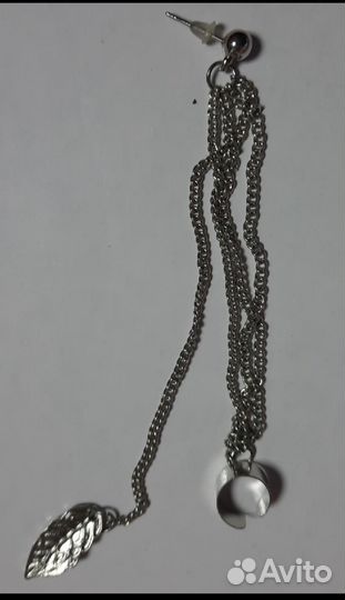 Серьга -цепочка