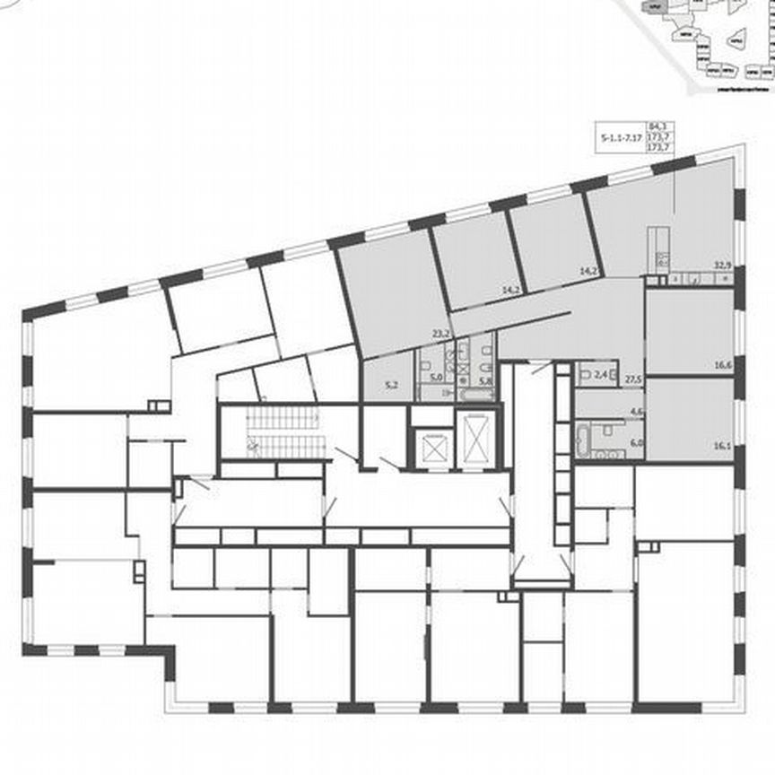 5-к. квартира, 173,7 м², 5/9 эт.