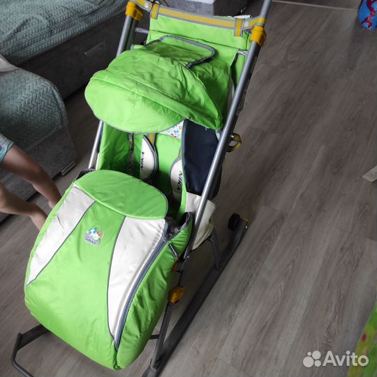 Детские санки коляска бу