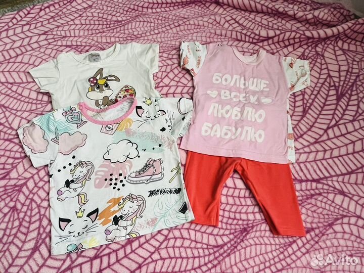 Вещи пакетом на девочку 68-74