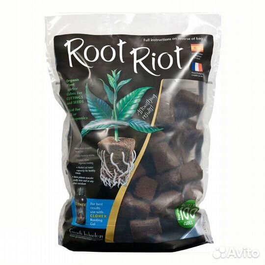 Кубы для выращивания растений Root Riot 100шт