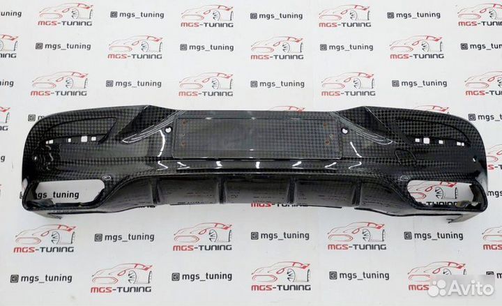 Диффузор карбон Mercedes GLE coupe 292 гле купе