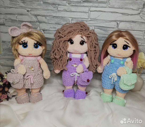 Вязаная кукла, игрушки крючком для детей