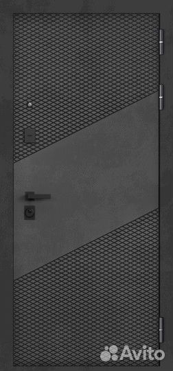 Дверь входная металлическая с зеркалом