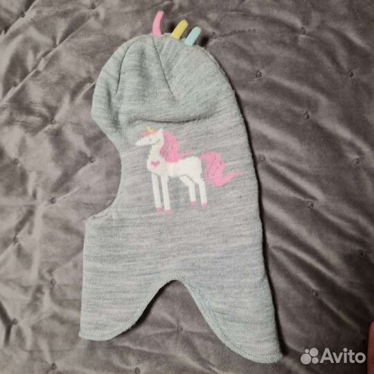 Шапка шлем crockid зимняя для девочки, р. 46-48