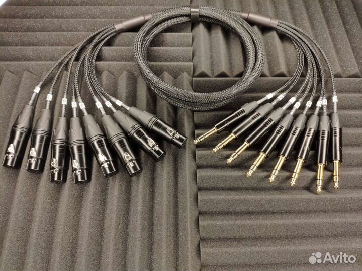 Мультикор 8 Xlr гн. На 8 Jack 6,3 st Tasker c408