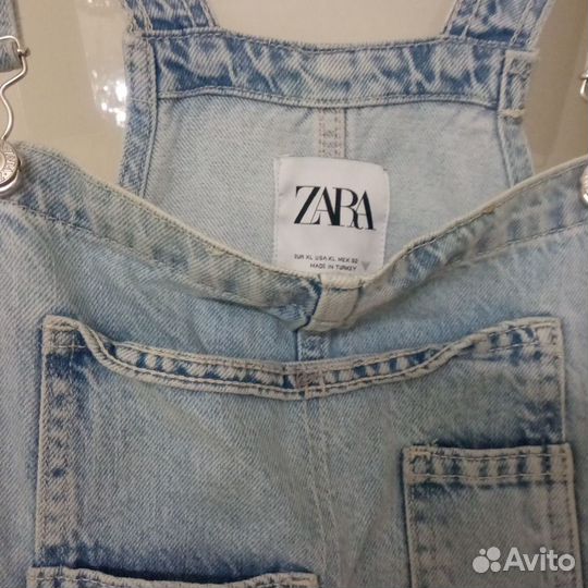 Джинсовый комбинезон zara