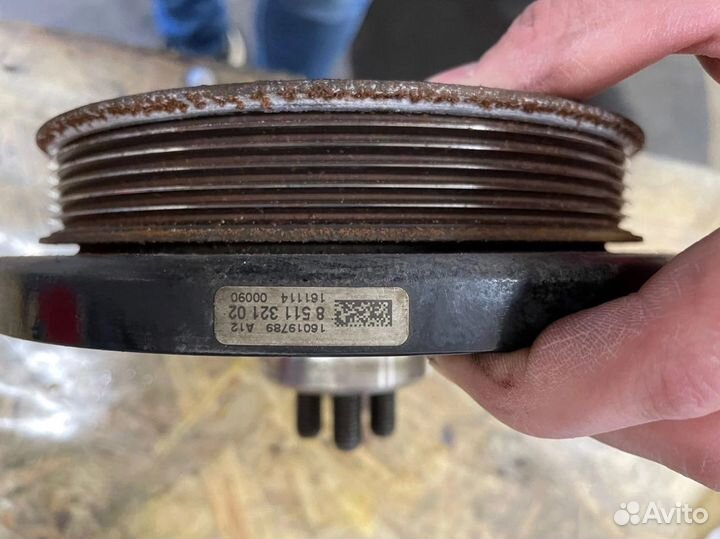 Демпфер крутильных колебаний bmw 3.0d