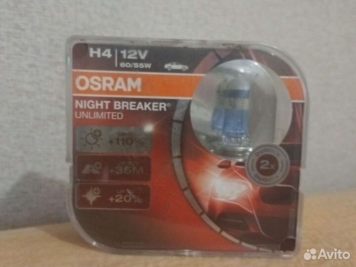 Лампа osram h4 60/55w unlimited osram p43t 64