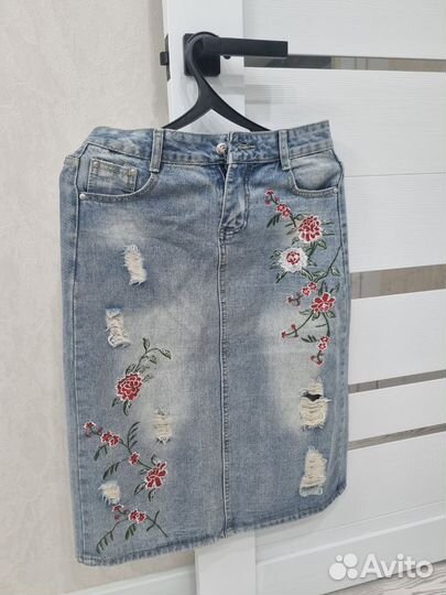 Юбка джинсовая