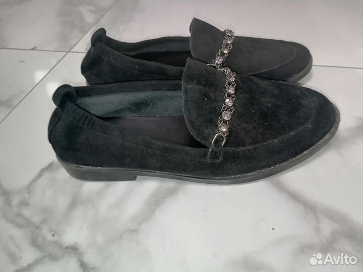 Туфли замшевые
