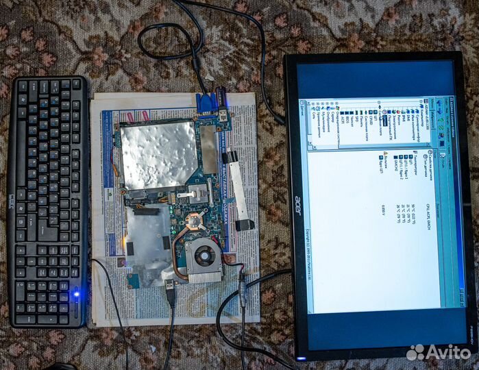 Ноутбук Toshiba Satellite U205 на разбор