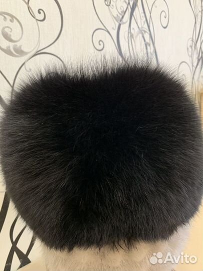Шапка женская мех песец