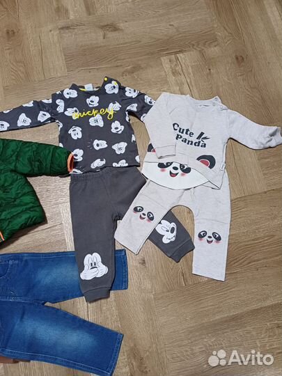 Пакет одежды вещей для мальчика 80-86