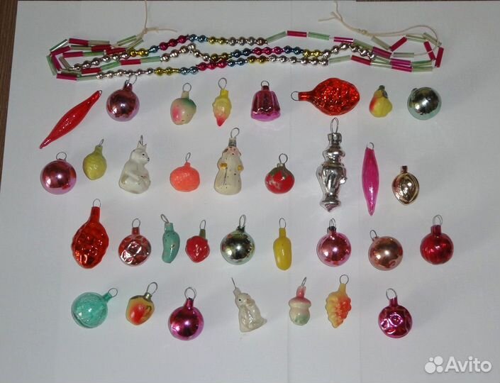 Елочные игрушки мини. малютка СССР. ленинград