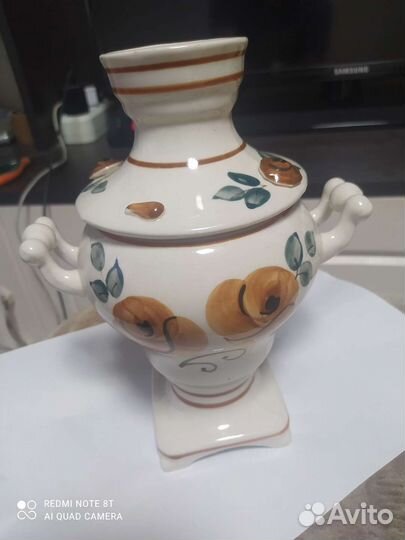 Фарфоровый Сувенирный самовар