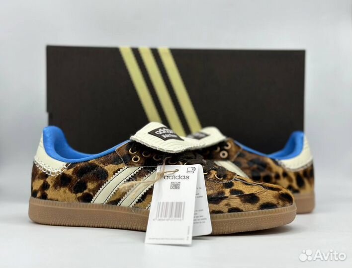 Кроссовки Adidas Samba Wales Bonner Leopard