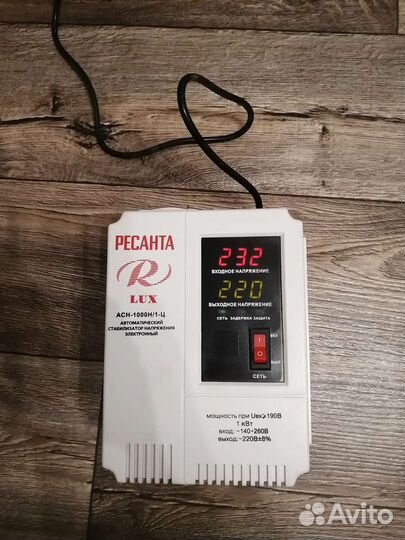Стабилизатор напряжения Ресанта Lux acн-1000Н/1-ц