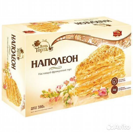 Опт - Торт День торта Наполеон 310г
