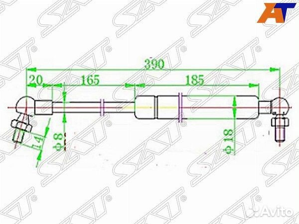 Амортизатор капота nissan cefiro