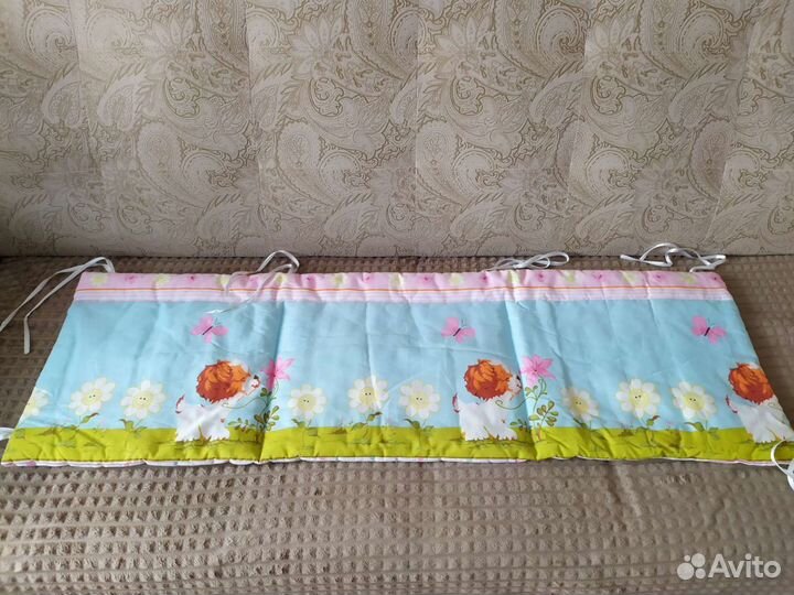 Бортики, простынь, наволочка + Балдахин