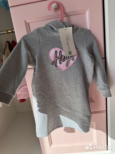Толстовка-туника на девочку размер 92