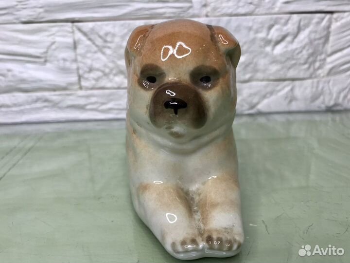 Фарфоровая статуэтка Щенок лфз
