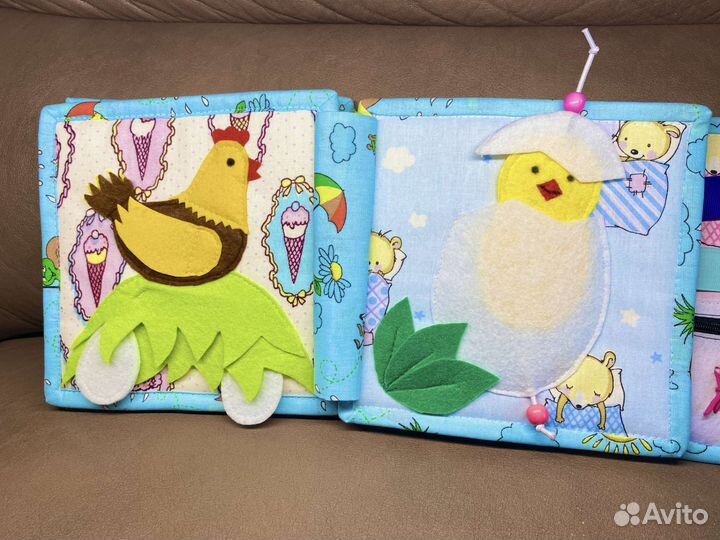 Развивающая книжка для малыша фетр