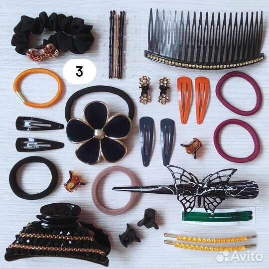 Разные наборы украшений для волос, заколки резинки