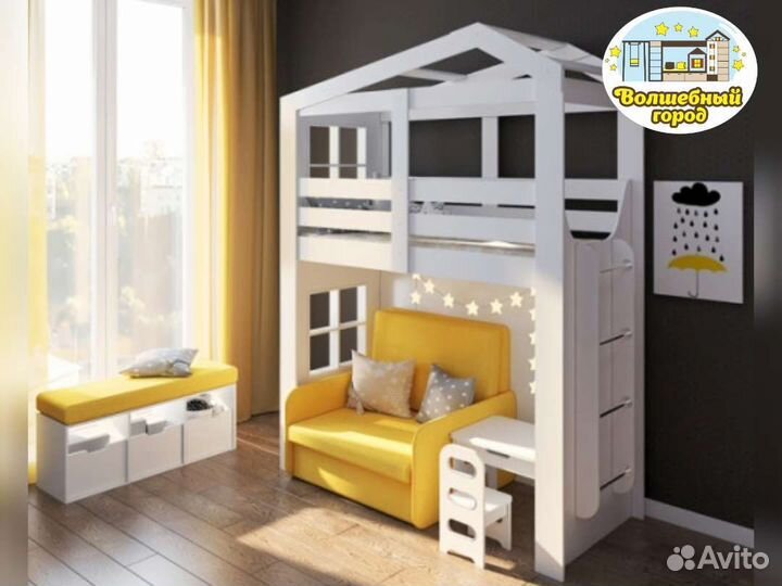 Кровать чердак домик. Мы в Волгограде на Схи