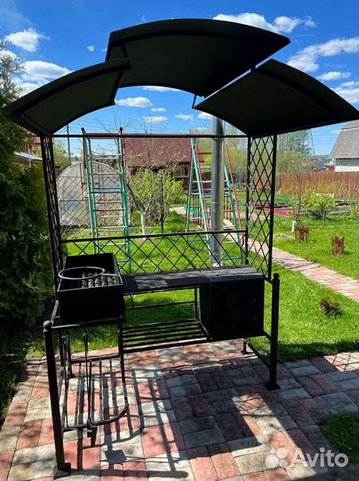 Мангал с печью