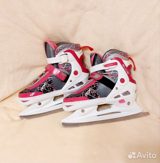 Коньки ледовые раздвижные (размер 35-38)