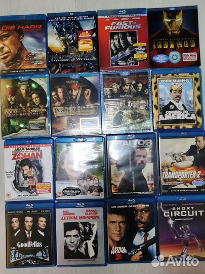 Bluray фирменный диски без перевода