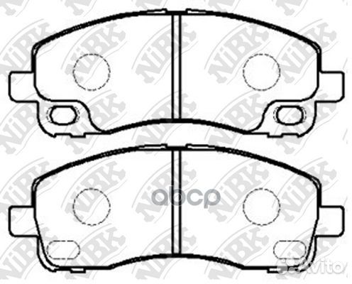 Колодки тормозные дисковые Fr/Rr MI Canter FB