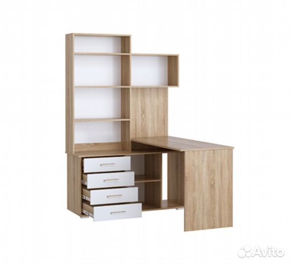 Вместительный угловой компьютерный стол Венге