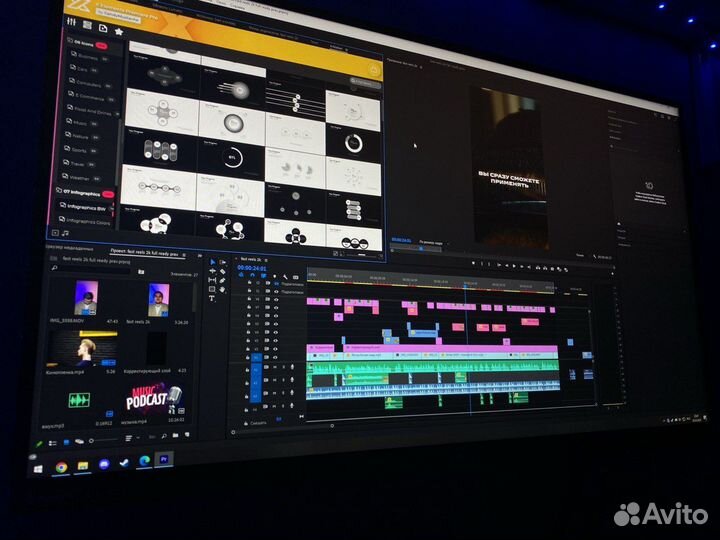 Видеомонтаж Монтаж видео Reels Большой Опыт