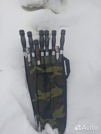 Набор шампуров с ножом
