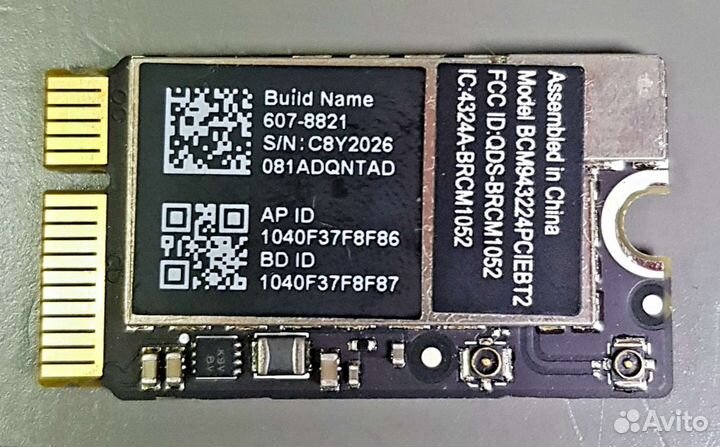 WiFi Bluetooth модуль для Apple Macbook Air A1369